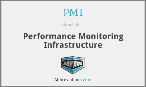 PMI - Performance Monitoring Infrastructure