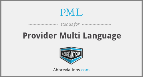 PML - Provider Multi Language