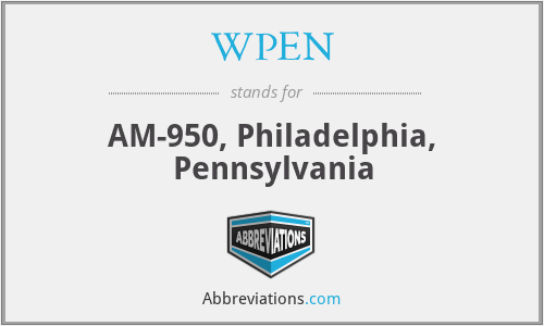 WPEN - AM-950, Philadelphia, Pennsylvania