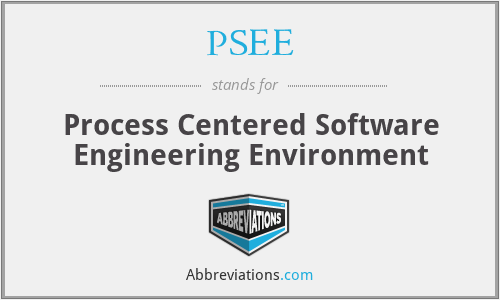 PSEE - Process Centered Software Engineering Environment