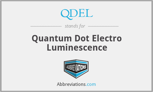 QDEL - Quantum Dot Electro Luminescence