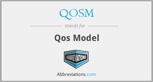 QOSM - Qos Model