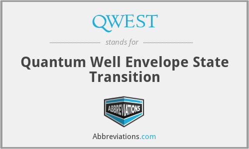 QWEST - Quantum Well Envelope State Transition
