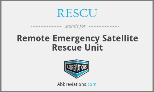 RESCU - Remote Emergency Satellite Rescue Unit