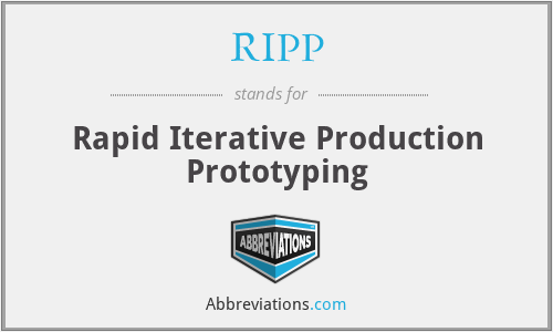 RIPP - Rapid Iterative Production Prototyping