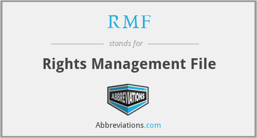 RMF - Rights Management File