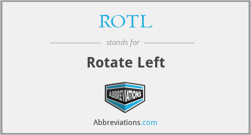 ROTL - Rotate Left