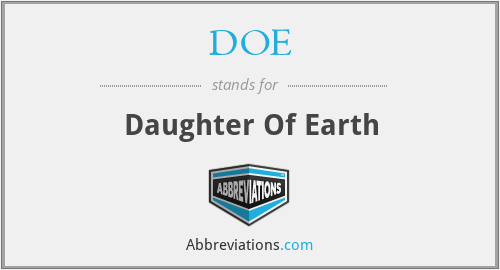 DOE - Daughter Of Earth
