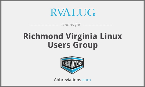 RVALUG - Richmond Virginia Linux Users Group