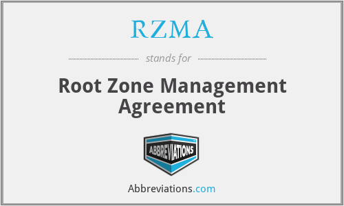 RZMA - Root Zone Management Agreement