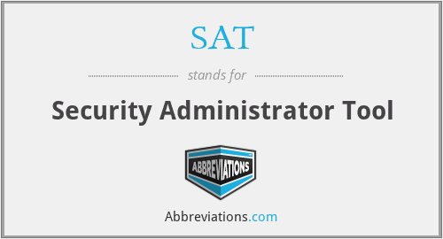 SAT - Security Administrator Tool