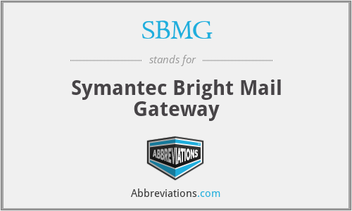 SBMG - Symantec Bright Mail Gateway