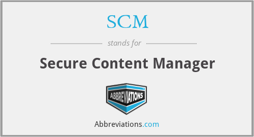 SCM - Secure Content Manager