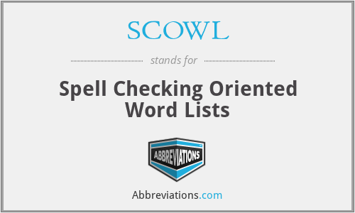 SCOWL - Spell Checking Oriented Word Lists