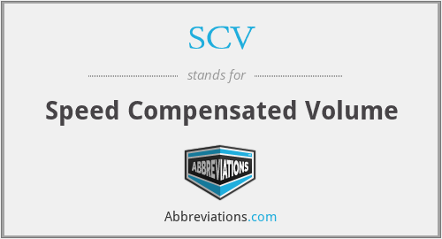 SCV - Speed Compensated Volume