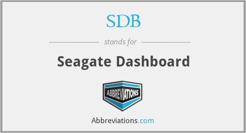SDB - Seagate Dashboard