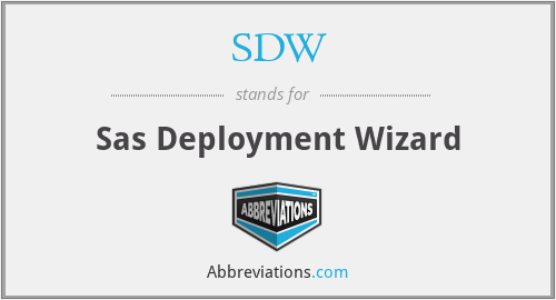 SDW - Sas Deployment Wizard