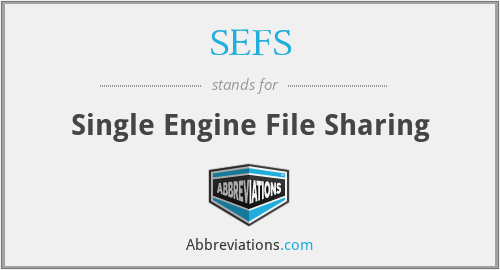 SEFS - Single Engine File Sharing