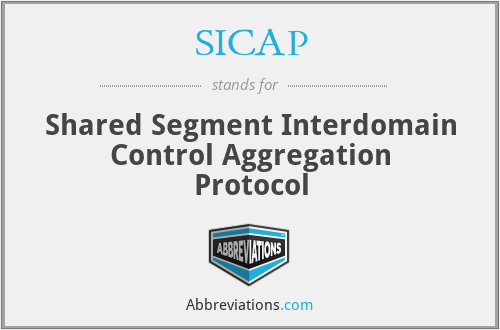 SICAP - Shared Segment Interdomain Control Aggregation Protocol