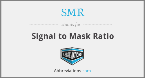 SMR - Signal to Mask Ratio