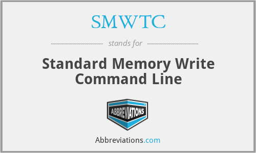 SMWTC - Standard Memory Write Command Line