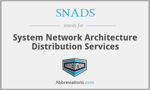 SNADS - System Network Architecture Distribution Services