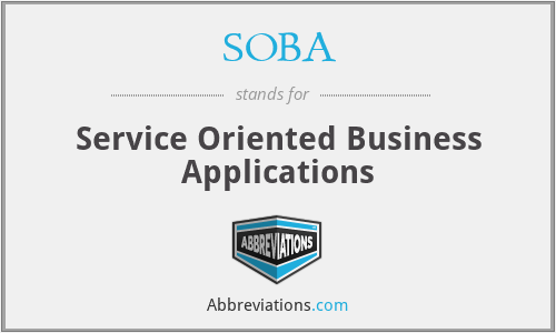 SOBA - Service Oriented Business Applications
