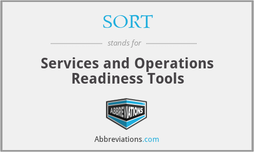 SORT - Services and Operations Readiness Tools