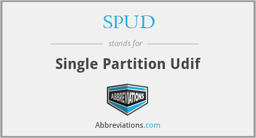 SPUD - Single Partition Udif