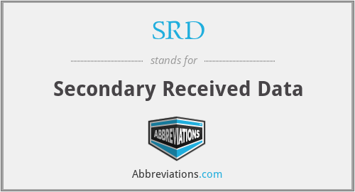 SRD - Secondary Received Data