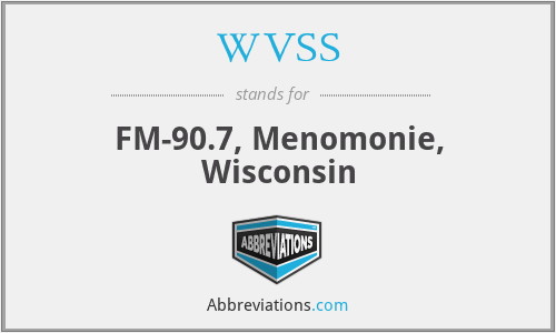 WVSS - FM-90.7, Menomonie, Wisconsin