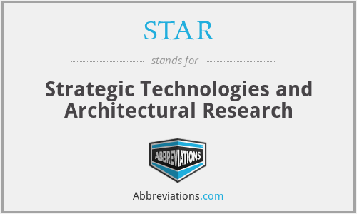 STAR - Strategic Technologies and Architectural Research
