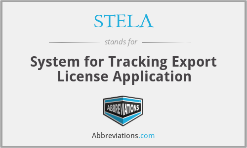 STELA - System for Tracking Export License Application