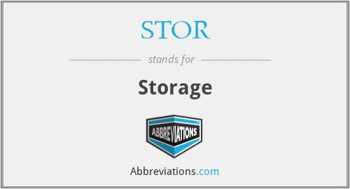 STOR - Storage