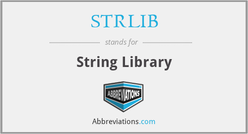 STRLIB - String Library