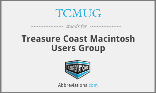 TCMUG - Treasure Coast Macintosh Users Group