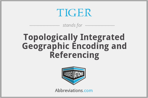 TIGER - Topologically Integrated Geographic Encoding and Referencing