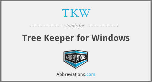 TKW - Tree Keeper for Windows