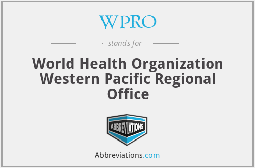 WPRO - World Health Organization Western Pacific Regional Office