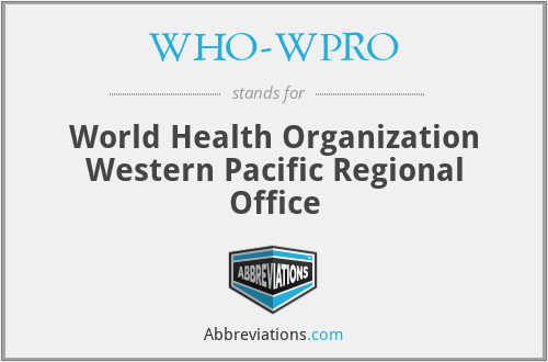 WHO-WPRO - World Health Organization Western Pacific Regional Office