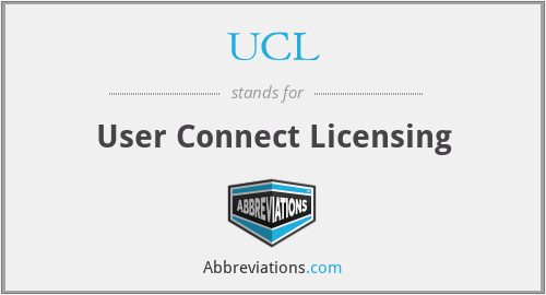 UCL - User Connect Licensing