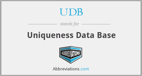 UDB - Uniqueness Data Base