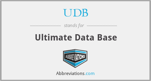 UDB - Ultimate Data Base