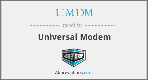 UMDM - Universal Modem