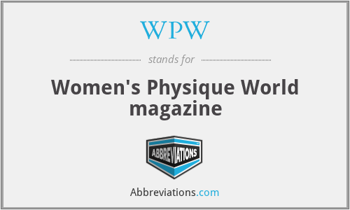 WPW - Women's Physique World magazine