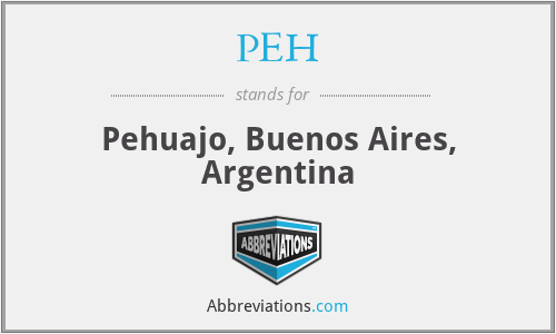 PEH - Pehuajo, Buenos Aires, Argentina