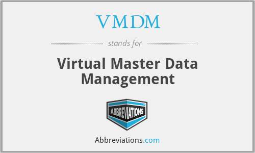 VMDM - Virtual Master Data Management