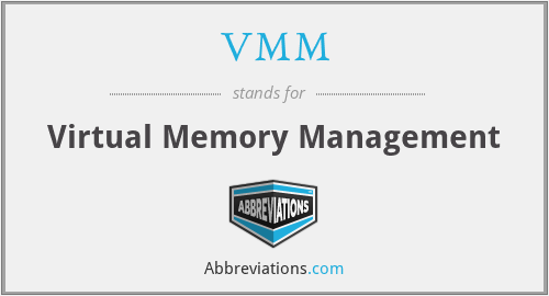 VMM - Virtual Memory Management