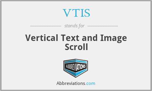 VTIS - Vertical Text and Image Scroll