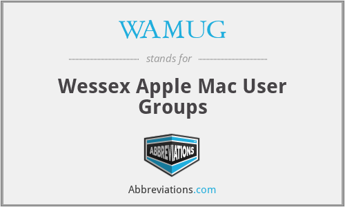 WAMUG - Wessex Apple Mac User Groups